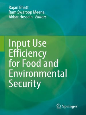 cover image of Input Use Efficiency for Food and Environmental Security